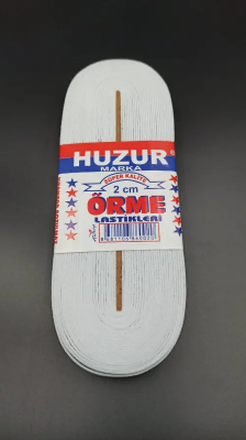 BEYAZ - 2CM PAÇA LASTİK YASSI GENİŞ 10MT (4745)