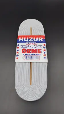 BEYAZ - 2.5CM PAÇA LASTİK GENİŞ 10MT. (4745)