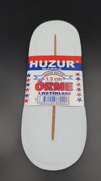 BEYAZ - 1.5CM PAÇA LASTİK YASSI GNİŞ 10MT. (4745)