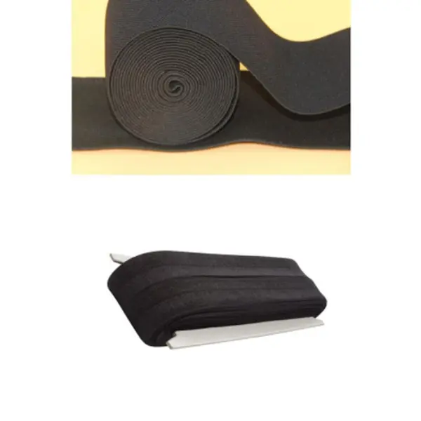 SİYAH - 1.5CM PAÇA LASTİK YASSI GENİŞ 10MT. (4745)