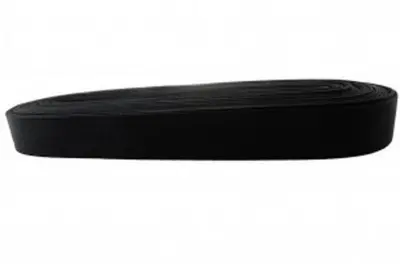 SİYAH - 2CM PAÇA LASTİK YASSI GENİŞ 10MT (4745)