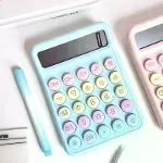 Runzon Renkli Hesap Makinesi Yuvarlak Uçlu 12 Hane Mavi RZ-822 (4745)-2