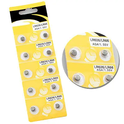 Saat Pili - Düğme Pil 10lu Paket LR626-LR66 AG4-1.55V (4745)