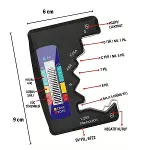 Evrensel Dijital Pil Test Cihazı – AA, AAA, C, D, N, 9V ve Düğme Pil Uyumlu Mini Pil Kapasite &amp; Seviye Ölçer (4745)-5