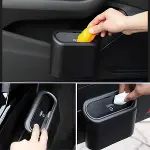Araç İçi Takılarak Sabitlenebilen Mini Kapaklı Çöp Kovası (4745)-2