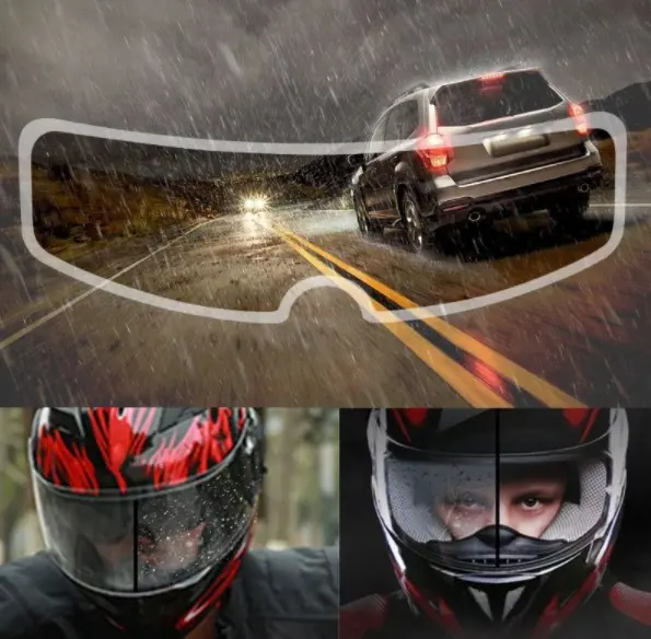 Motosiklet  Kaskı İçin Yağmur Kaydırıcı Film (4745)-2