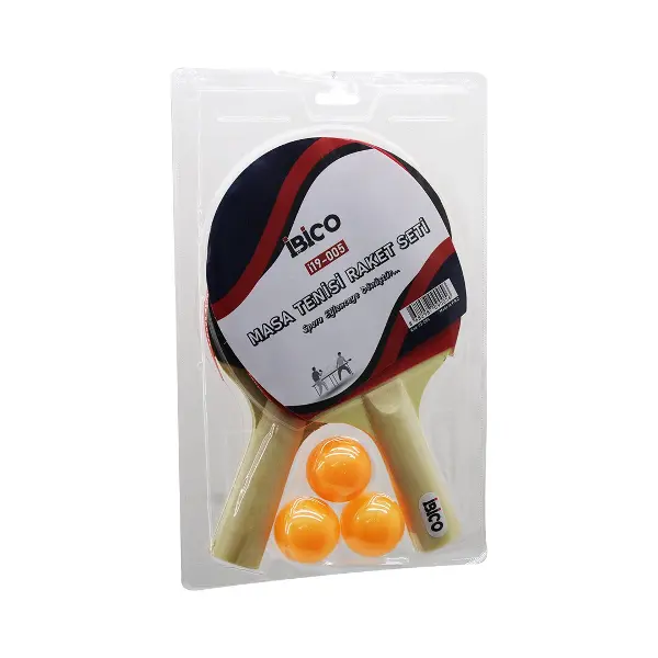 MASA TENİSİ PİNPON RAKET SETİ 2PCS RAKET - 3PCS TOP (4745)