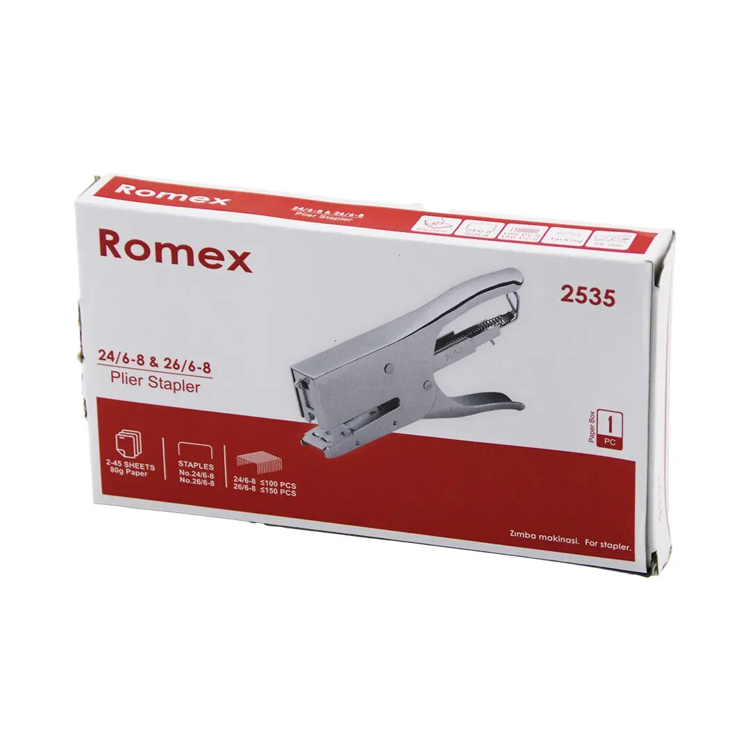 PENSE MODEL ÇELİK ZIMBA MAKİNESİ 24 /6-8 - 26 /6-8  56MM 100-150PCS TEL HAZNE 2-45 SAYFA= 80GR (4745)
