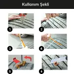 6 Parça Araba Motosiklet Otomobil Bisiklet Lastik Tamir Kiti Araç Bakım Seti (4745)-10