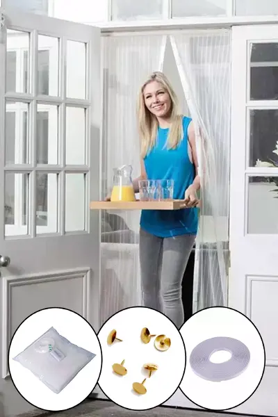 Mıknatıslı Kapı Sinekliği Tül Perde 105 x 210 cm (4745)