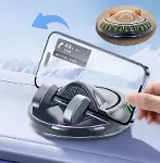 360° Dönebilen Yapışkanlı Numaratörlü Araç Telefon Tutucu (4745)-1