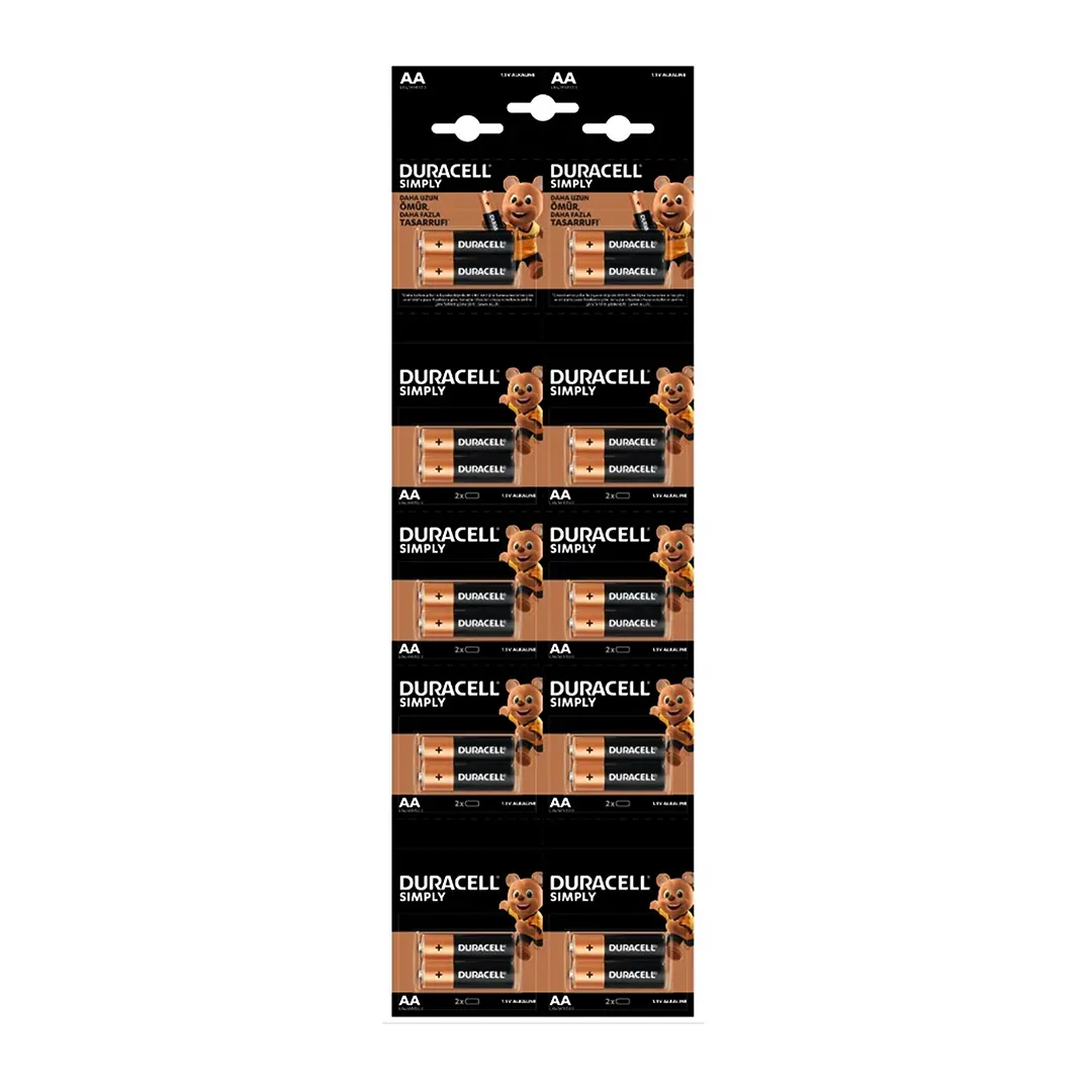 DURACELL KALEM PİL ALKALİN 20 PARÇA (4745)