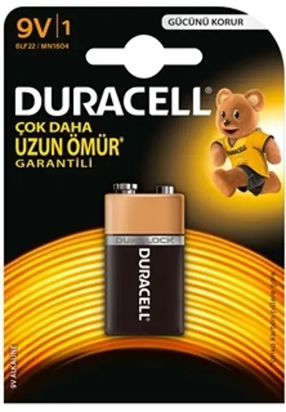 DURACELL 9V PİL TEKLİ (4745)