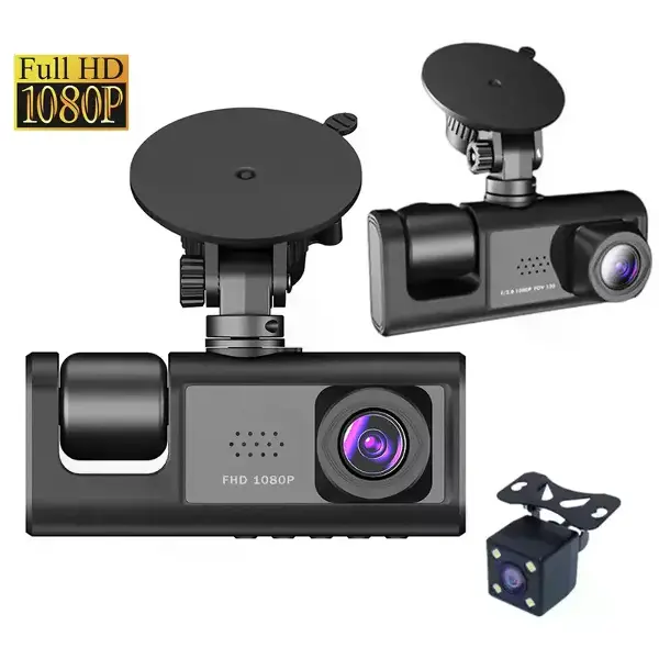 Araç Araba Kamerasi Black Box Traffic Recorder 3 Kameralı (4745)