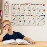 70x100 cm Statik Kağıt Elif-Ba Öğrenme Tahtası (4745)-1