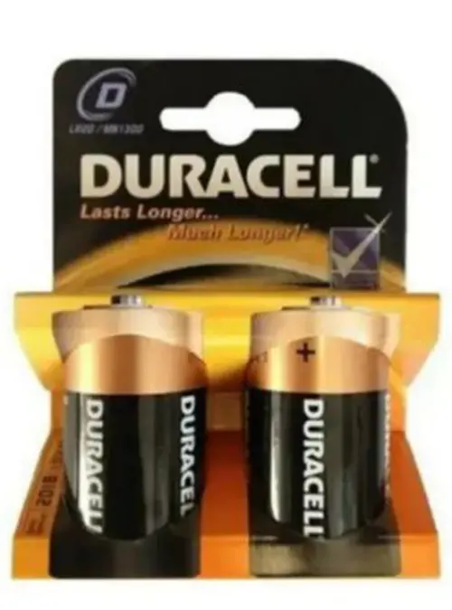 DURACELL LR20 D BÜYÜK PİL 2Lİ KART (4745)