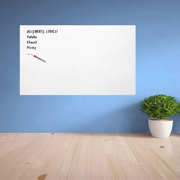 Ders Çalışma Yazı Tahtası Manyetik Duvar Stickerı 100x60 cm (4745)