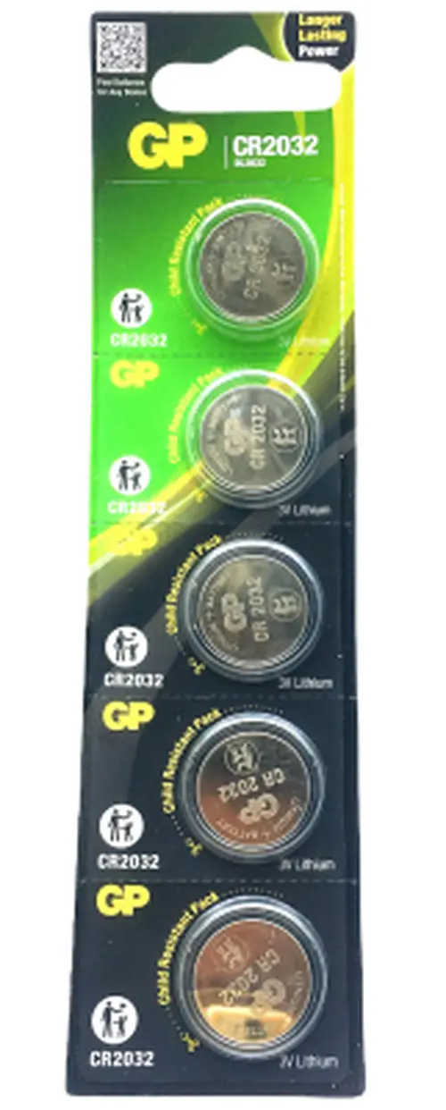 GP LITHIUM CR-2032-2CPU5 PARA PİLİ 3V 5Lİ KART (4745)