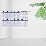 Statik Akıllı Kağıt Ingilizce Çarpım Tablosu 100x56 Cm(1 Adet Silgili Kalemli) (4745)-2
