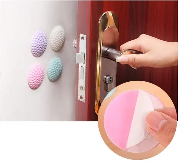 Çok Amaçlı Silikon Kapı Duvar Koruyucu Tampon 4lü Paket (4745)