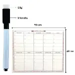 Şeffaf Kendiliğinden Yapışkanlı Kalemli Haftalık Planlayıcı 40cm-50cm (4745)-3