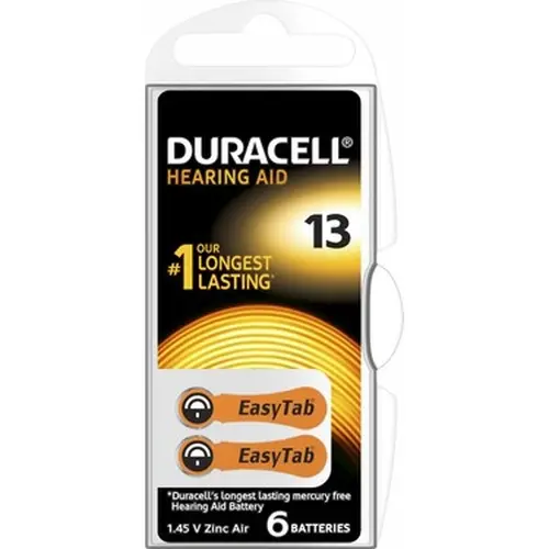 DURACELL 13 İŞİTME CİHAZI KULAK PİLİ 6 PARÇA  KUTU (4745)