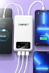 Enerx ENR-P20DC 20000 mAh 2.1 Amper Dahili Kablolu Powerbank Siyah (4745)-1