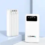 Enerx ENR-P20DC 20000 mAh 2.1 Amper Dahili Kablolu Powerbank Siyah (4745)-5