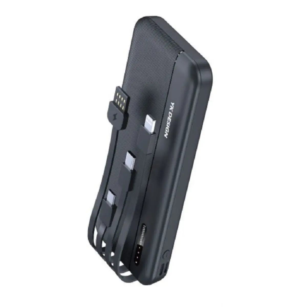 10000 mAh Micro Type-C USB Lightning 4 Kablolu Hızlı Kablosuz Şarj Powerbank (4745)