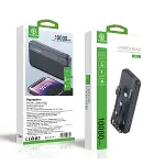 10000 mAh Micro Type-C USB Lightning 4 Kablolu Hızlı Kablosuz Şarj Powerbank (4745)-2