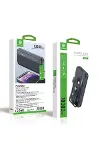 10000 mAh Micro Type-C USB Lightning 4 Kablolu Hızlı Kablosuz Şarj Powerbank (4745)-4