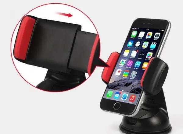 Araç İçi Torpido ve Cam Vakumlu Kısa Boy Telefon Tutucu (4745)