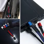 Işıklı Anahtarlık Model 3 in 1 USB Çıkışlı MİKRO,TYPE-C ve İphone Uyumlu Şarj Kablosu (4745)-1