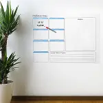 Haftalık Planlayıcı Manyetik Duvar Stickerı Takvim 70 cm x 56 cm (4745)-2