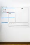 Haftalık Planlayıcı Manyetik Duvar Stickerı Takvim 70 cm x 56 cm (4745)-3
