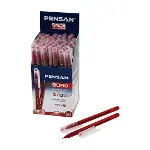 50 ADET PENSAN BÜRO KIRMIZI TÜKENMEZ KALEM M-MEDİUM - 1.0MM UÇ (4745)-1