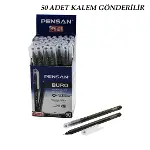 50 ADET PENSAN BÜRO SİYAH TÜKENMEZ KALEM M-MEDİUM - 1.0MM UÇ (4745)-2