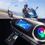 Q58 Motorsikletler İçin Fener Özellikli SD Kart Bölümlü LCD Ekranlı Kablosuz Bluetooth Kulaklıklı – Suya Dayanıklı Kask Kulaklığı (4745)-3
