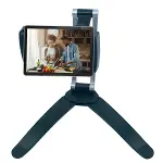 360 Derece Dönebilen Mutfak Masaüstü Telefon Tablet Tutucu Ayarlanabilir Esnek Ayaklı Metal Gövdeli (4745)-2
