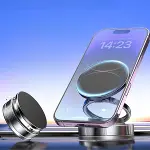 Vakumlu Manyetik Telefon Tutucu – Güçlü Vakum 360 Derece Döner Araç İçi Telefon Standı, Ultra Sabit Manyetik Destekli Mobil Cihaz Aparatı (4745)-5