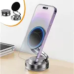 Vakumlu Manyetik Telefon Tutucu – Güçlü Vakum 360 Derece Döner Araç İçi Telefon Standı, Ultra Sabit Manyetik Destekli Mobil Cihaz Aparatı (4745)-1