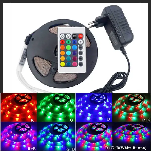 Atek Led Işık 5 Metre Şerit Led RGB Işıklı (4745)