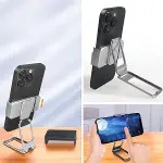 360 derece Dönen Tüm Telefon Tipleri İle Uyumlu Metal Telefon Standı Braket (4745)-4
