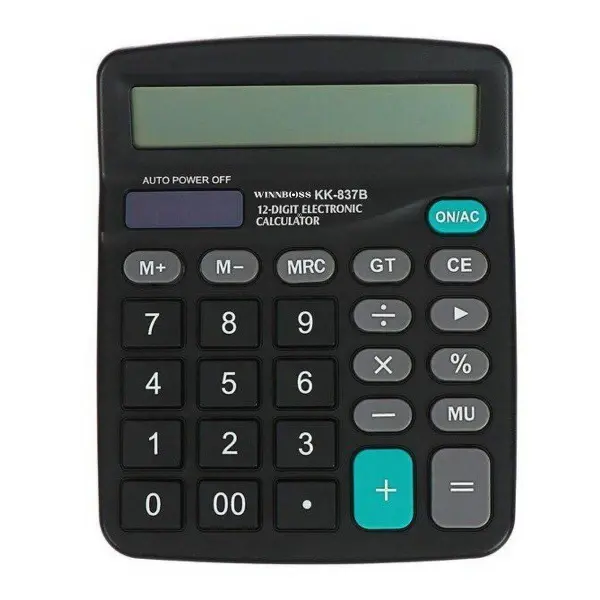 Standart Fonksiyonlu 12 Haneli Geniş LCD Ekran,Pill Masaüstü Hesap Makinesi (4745)