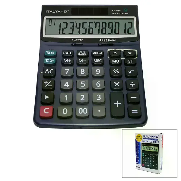 12 HANELİ HESAP MAKİNESİ 100 İŞLEM GERİ SAYDIRMA (4745)