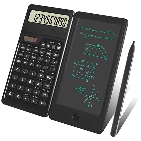 Silinebilir LCD Yazı Tabletli,Kalemli Katlanabilir Bilimsel Hesap Makinesi (4745)