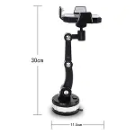 Jel Vantuzlu Cama Takılabilen Güçlü 360 Derece Dönebilen Ayarlanabilir Araç Içi Vantuzlu Telefon Tutucu (4745)-3