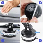Jel Vantuzlu Cama Takılabilen Güçlü 360 Derece Dönebilen Ayarlanabilir Araç Içi Vantuzlu Telefon Tutucu (4745)-4