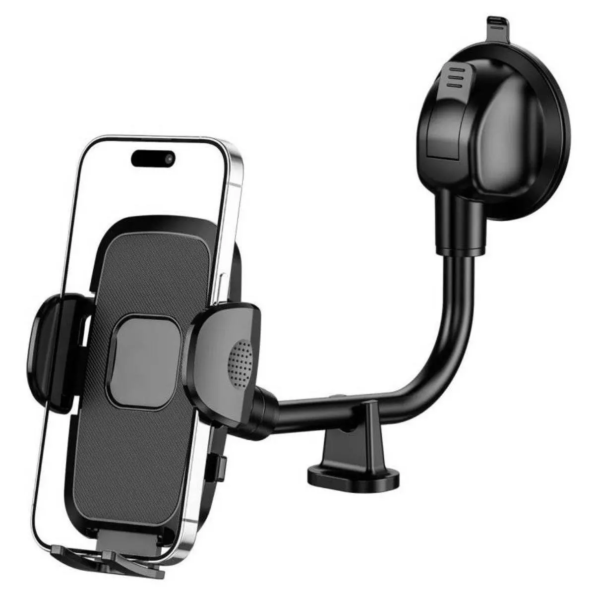 Ayarlanabilir Vakum Kilitli Cam Ve Torpidoya Takılabilen Telefon Tutucu (4745)