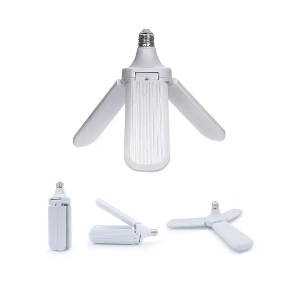 3 KOLLU PERVANE MODELİ BEYAZ LED LAMBA AMPUL 24W - E27 (4745)